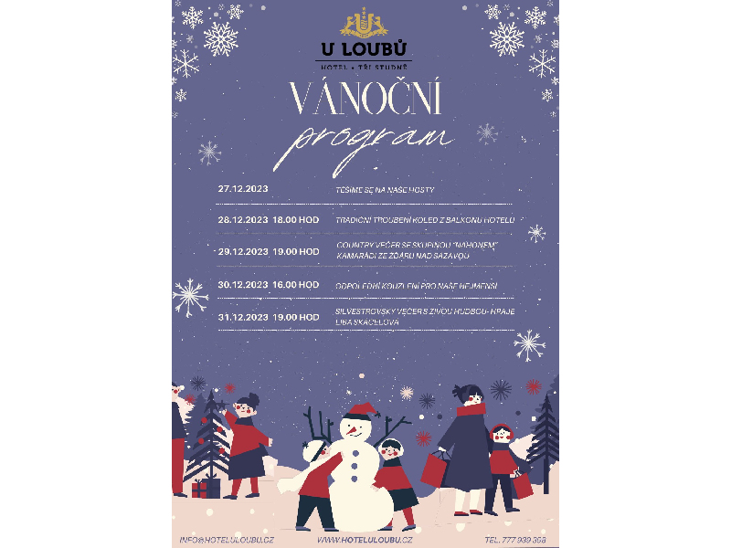 Vánoční program hotelu U Loubů