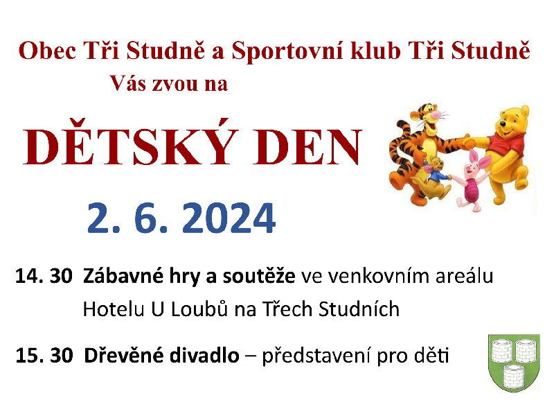 Dětský den Tři Studně 2. 6. 2024