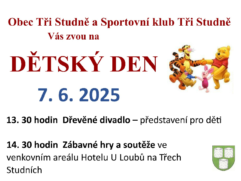 Dětský den Tři Studně 7. 6. 2025