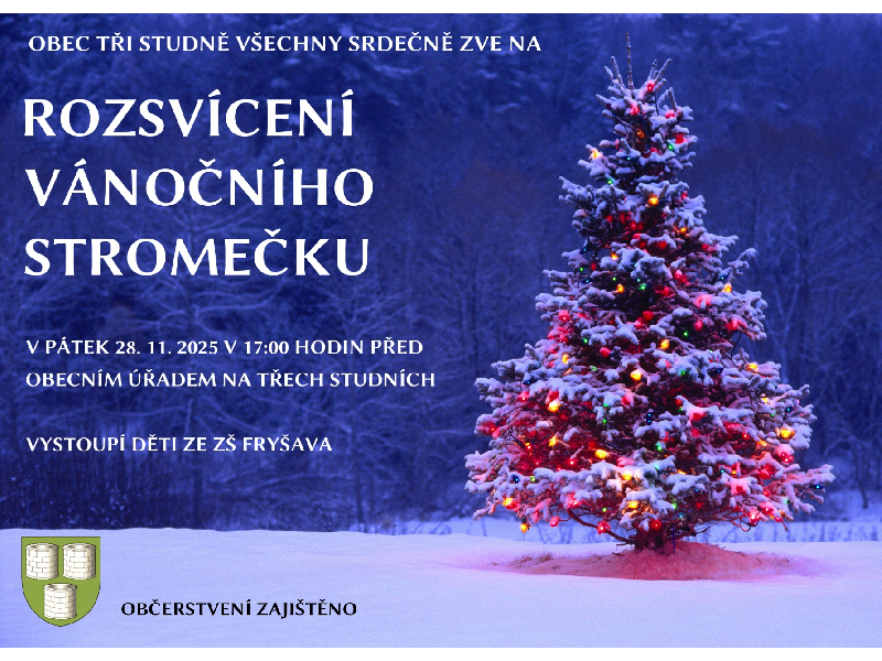 ROZSVÍCENÍ VÁNOČNÍHO STROMU 2025