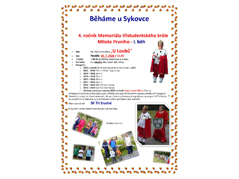Běháme u Sykovce 26. 7. 2026