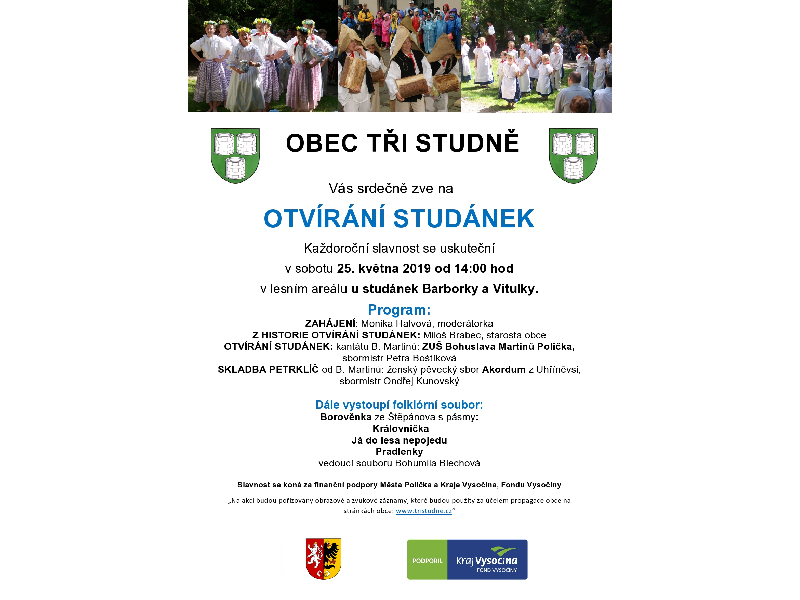 OtvÃ­rÃ¡nÃ­ studÃ¡nek 25.5.2019